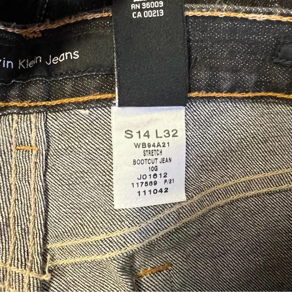 Calvin Klein womens bootcut stretch plus size dark denim jeans - Picture 12 of 13